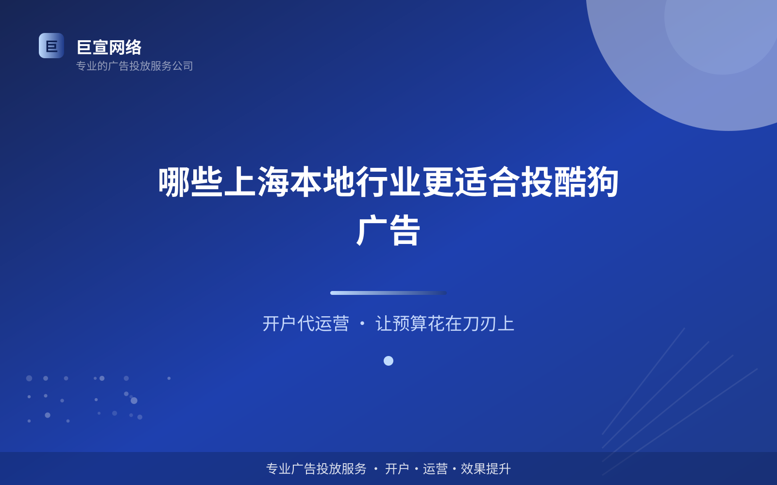 哪些上海本地行业更适合投酷狗广告(费用与预算参考) 哪些上海本地行业更适合投酷狗广告(费用与预算参考)