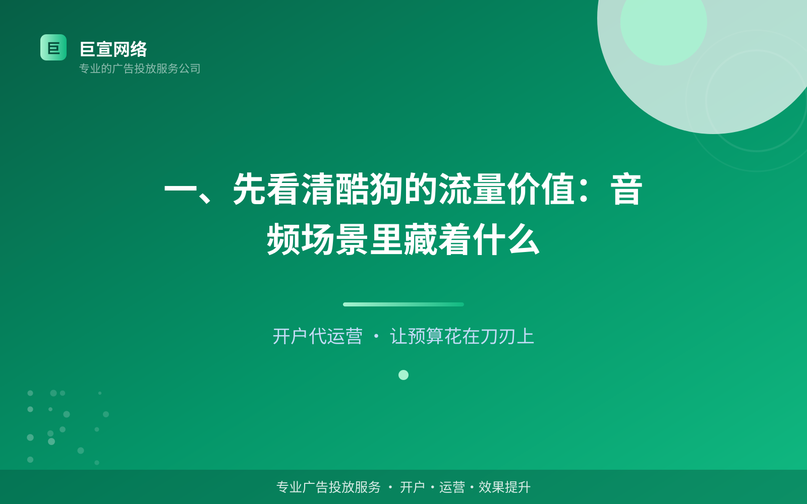 一、先看清酷狗的流量价值:音频场景里藏着什么(投放总览) 酷狗广告投放:酷狗上面的广告怎么投放?