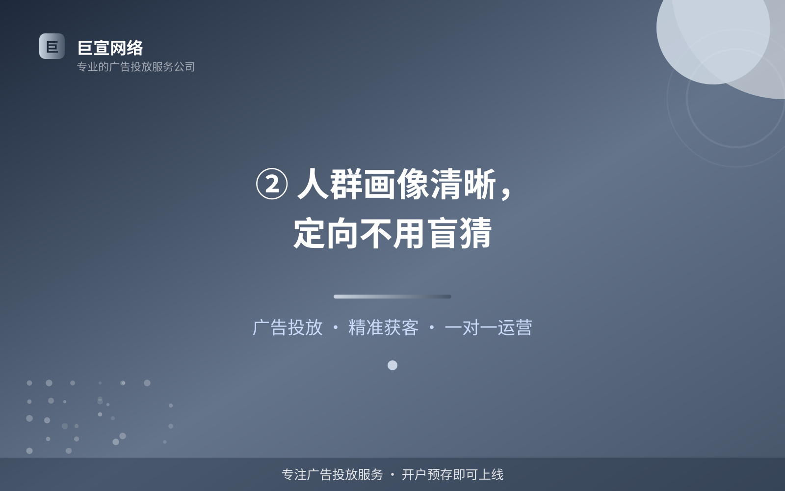② 人群画像清晰,定向不用盲猜(投放方式对比) ② 人群画像清晰,定向不用盲猜(投放方式对比)